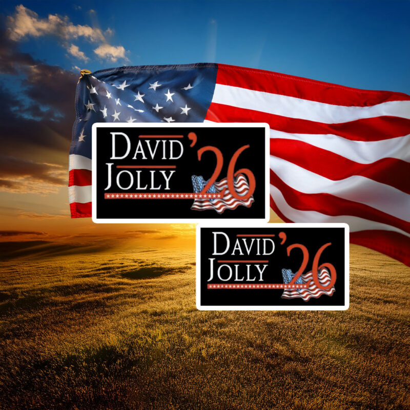 David Jolly For Florida Governor 2026 Democratic Stickers