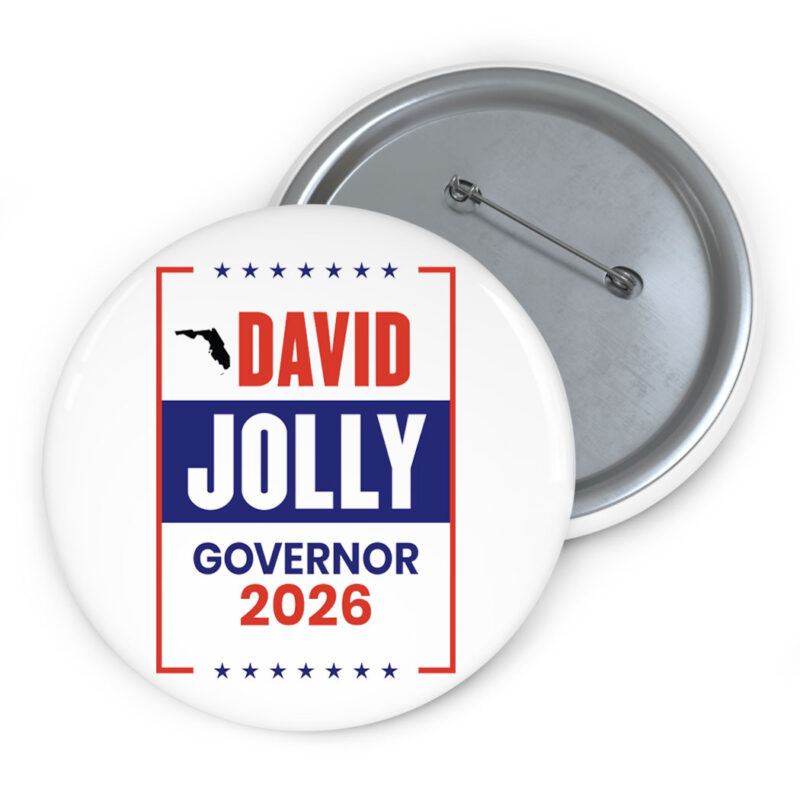 David Jolly For Florida Governor 2026 Election Button