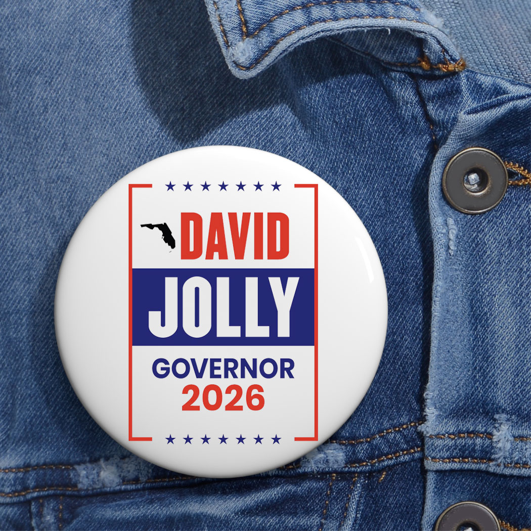David Jolly For Florida Governor 2026 Election Button
