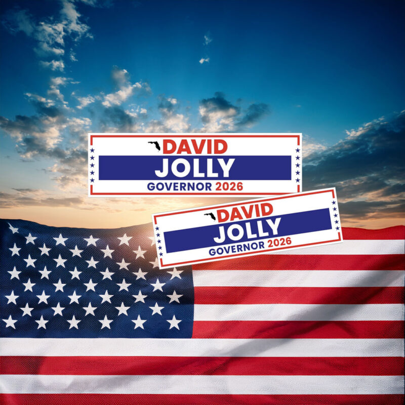 David Jolly For Florida Governor 2026 Elections Sticker