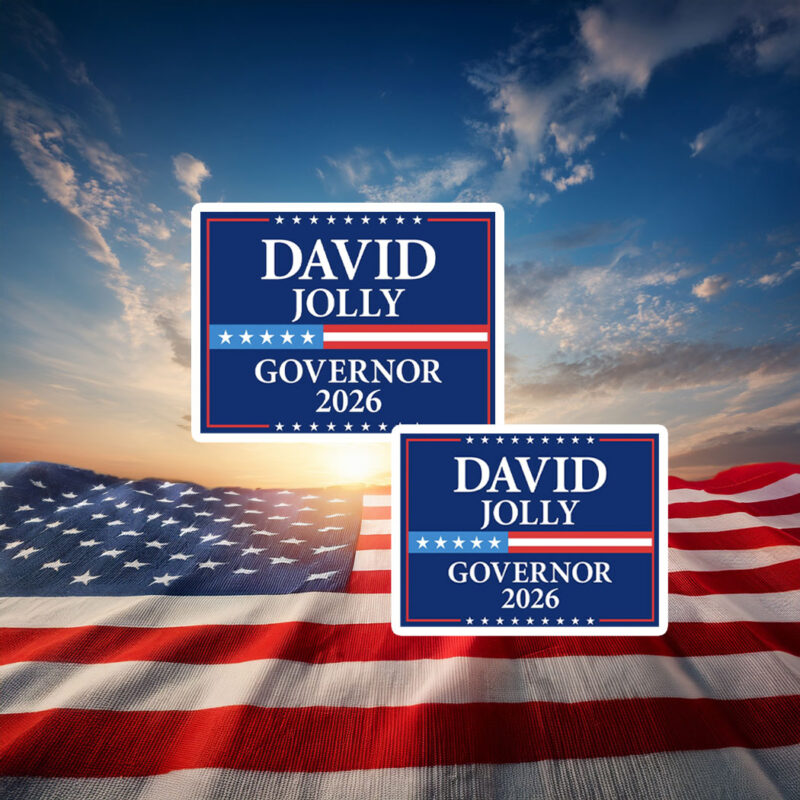 David Jolly For Florida Governor 2026 Stickers