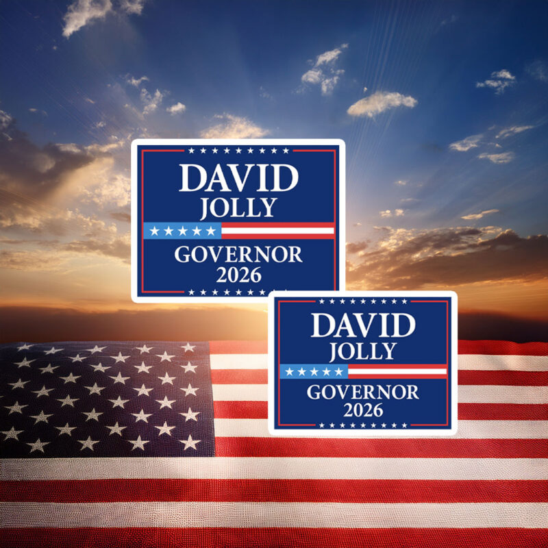 David Jolly For Florida Governor 2026 Stickers