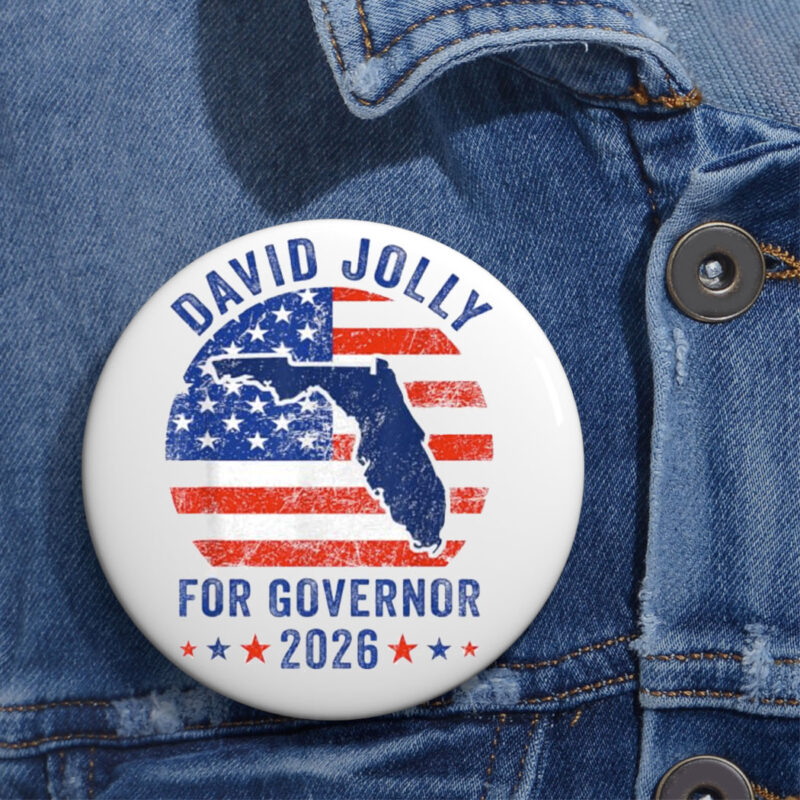 David Jolly For Governor 2026 Democratic Button