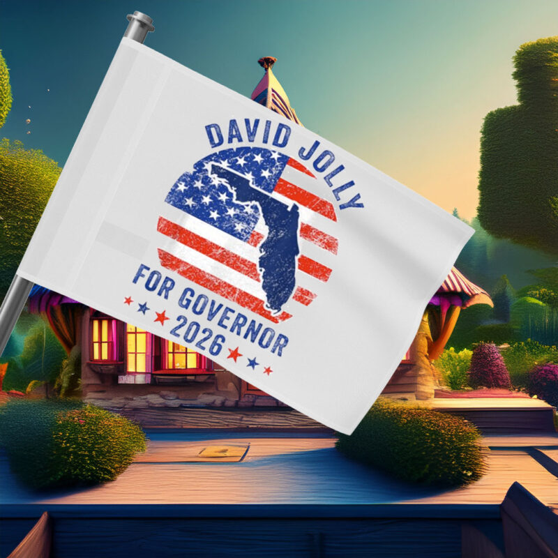 David Jolly For Governor 2026 Democratic Campaign Flag
