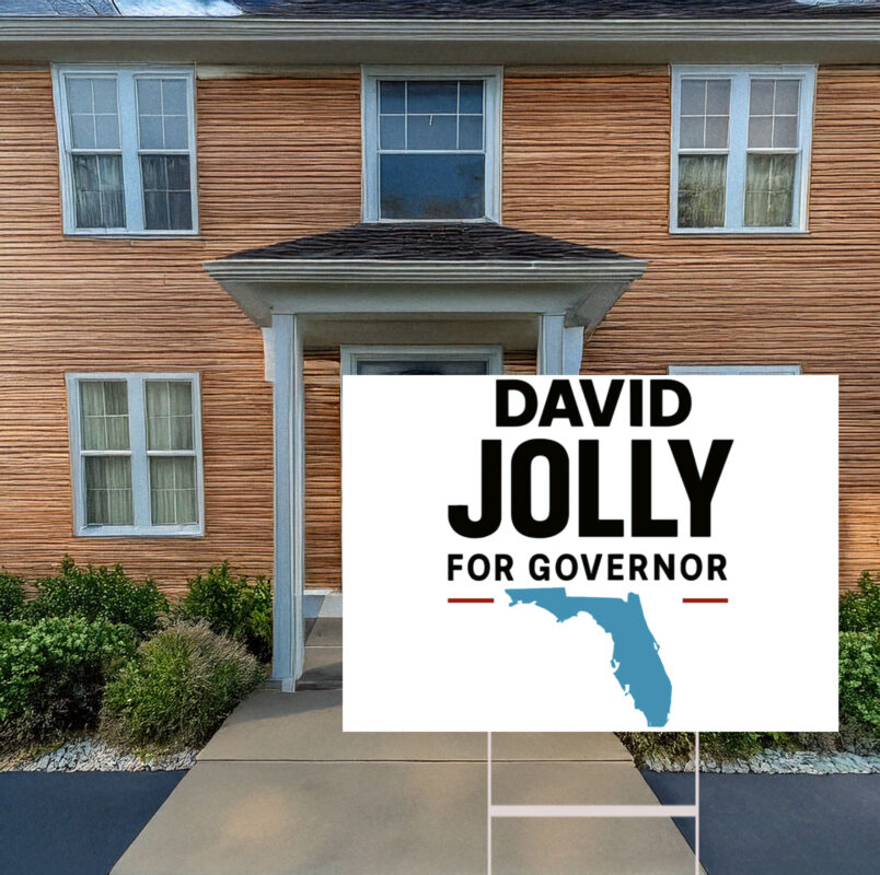 David Jolly For Governor 2026 Democratic Yard Signs