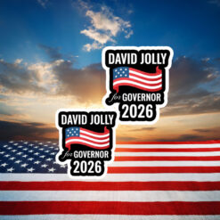 David Jolly For Governor 2026 Election Stickers