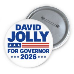 David Jolly For Governor 2026 Florida Election Buttons