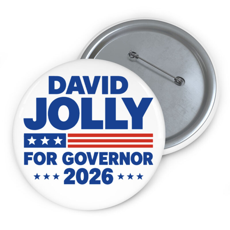 David Jolly For Governor 2026 Florida Election Buttons
