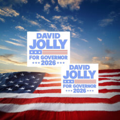 David Jolly For Governor 2026 Florida Election Sticker