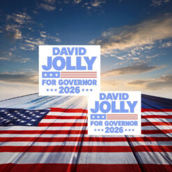 David Jolly For Governor 2026 Florida Election Sticker