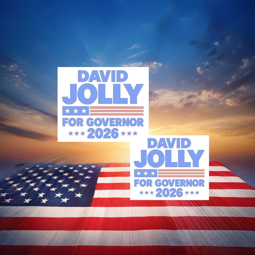 David Jolly For Governor 2026 Florida Election Sticker