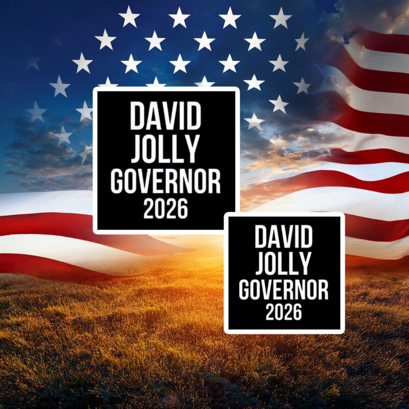 David Jolly For Governor 2026 Stickers