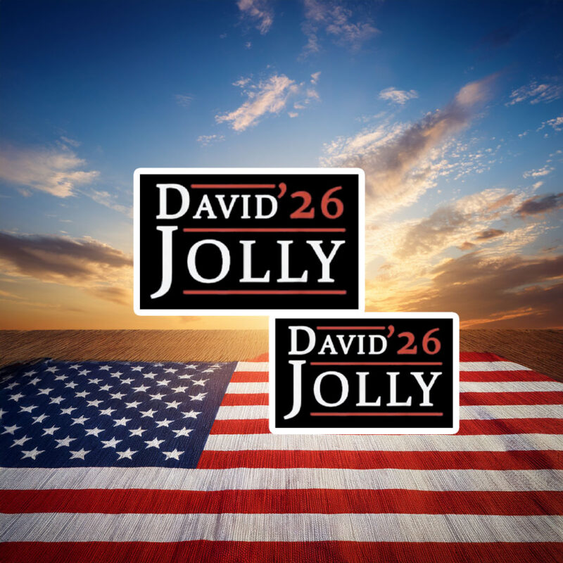 David Jolly For Governor Florida 2026 Sticker