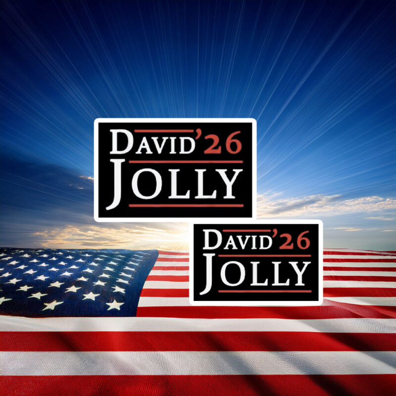 David Jolly For Governor Florida 2026 Sticker