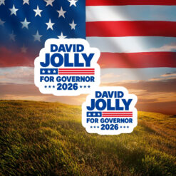 David Jolly For Governor Florida Election 2026 Stickers