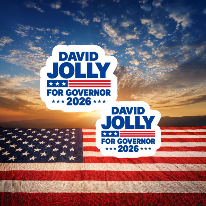 David Jolly For Governor Florida Election 2026 Stickers