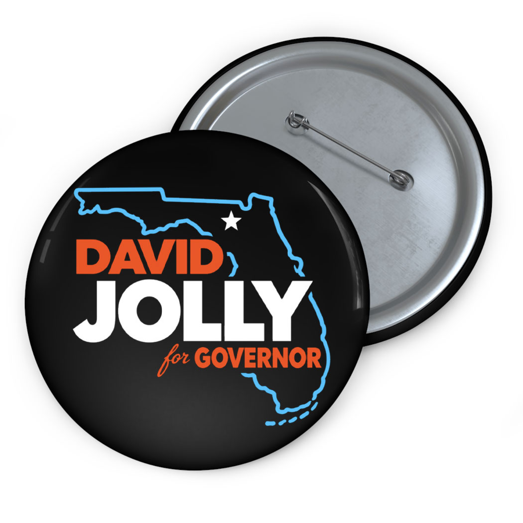 David Jolly For Governor Florida Election Buttons