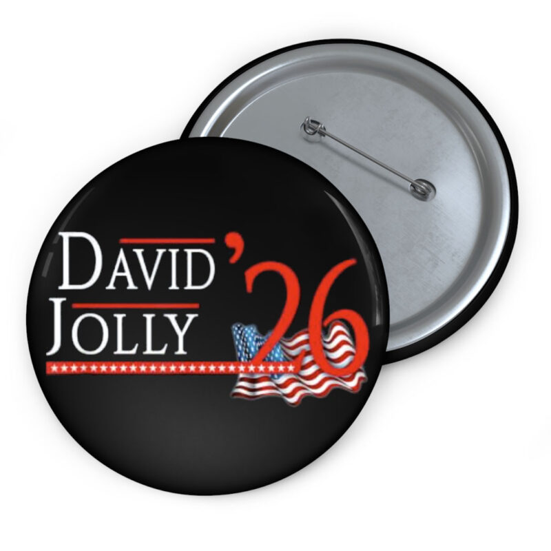 David Jolly for Florida Governor 2026 Democratic Campaign Button