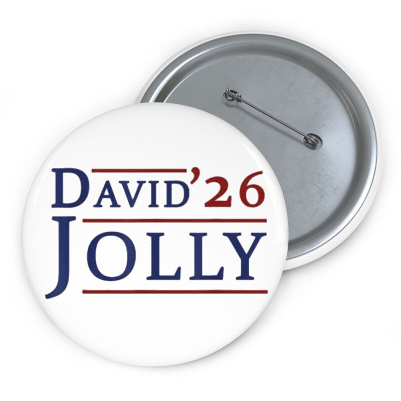 David Jolly for Governor Florida 2026 Buttons