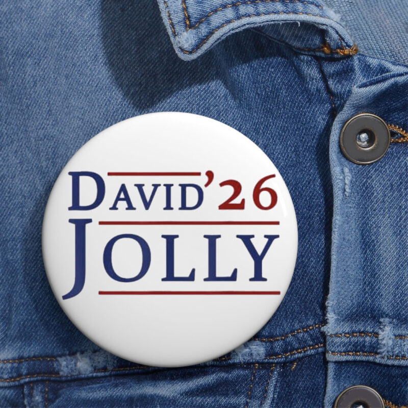 David Jolly for Governor Florida 2026 Buttons