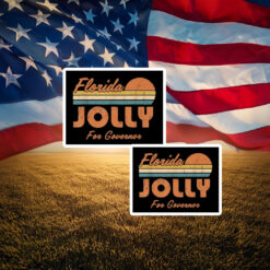Florida Jolly For Governor Florida 2026 Retro Sticker
