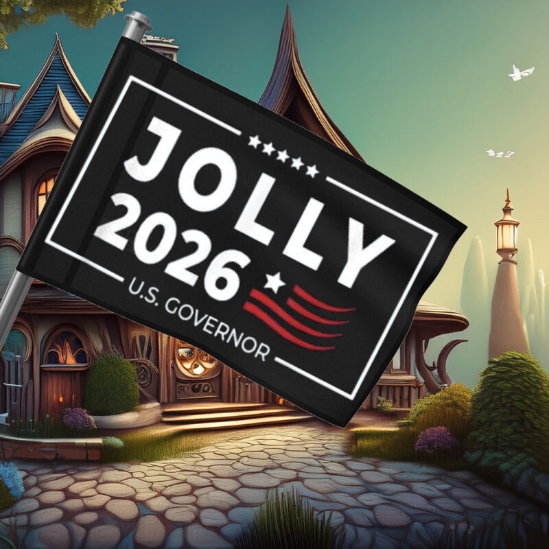 Jolly 2026 US Governor Campaign Flag