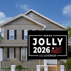 Jolly 2026 US Governor Yard Sign