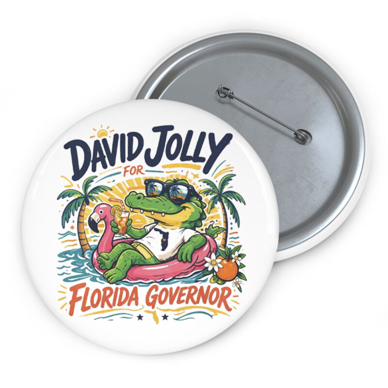Retro David Jolly for Florida Governor 2026 Button