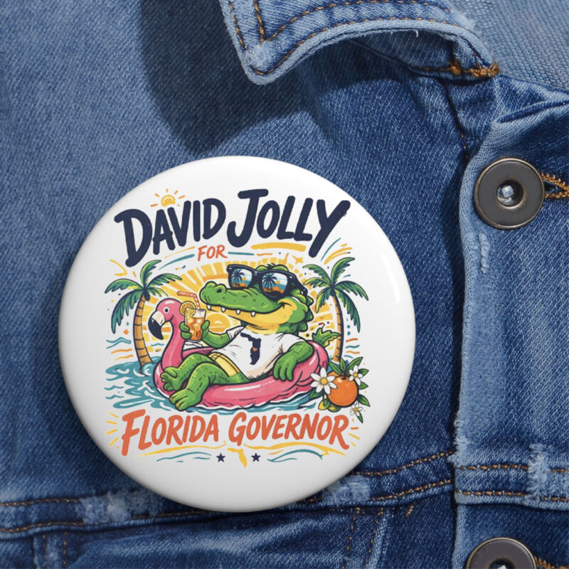 Retro David Jolly for Florida Governor 2026 Button