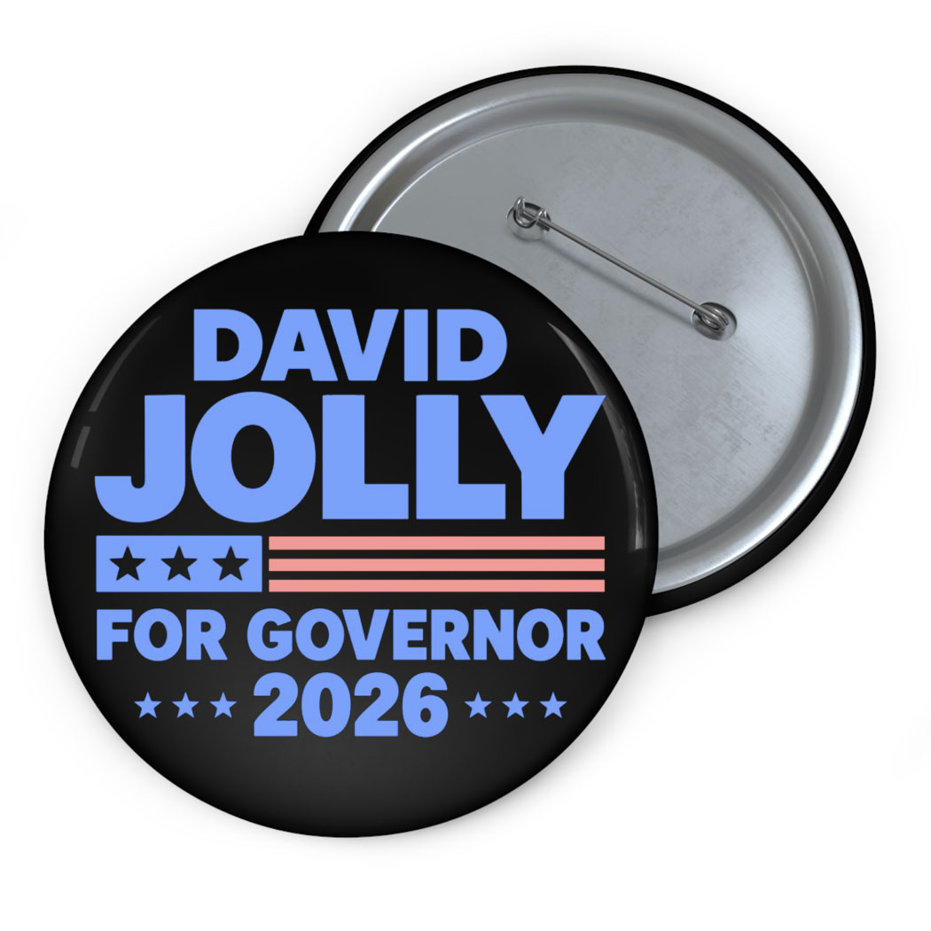 Support David Jolly For Governor 2026 Florida Election Button