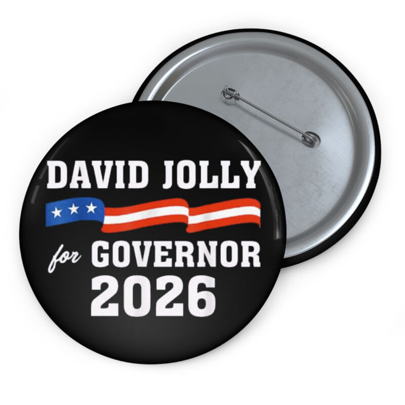 Vintage David Jolly for Governor Florida 2026 Button