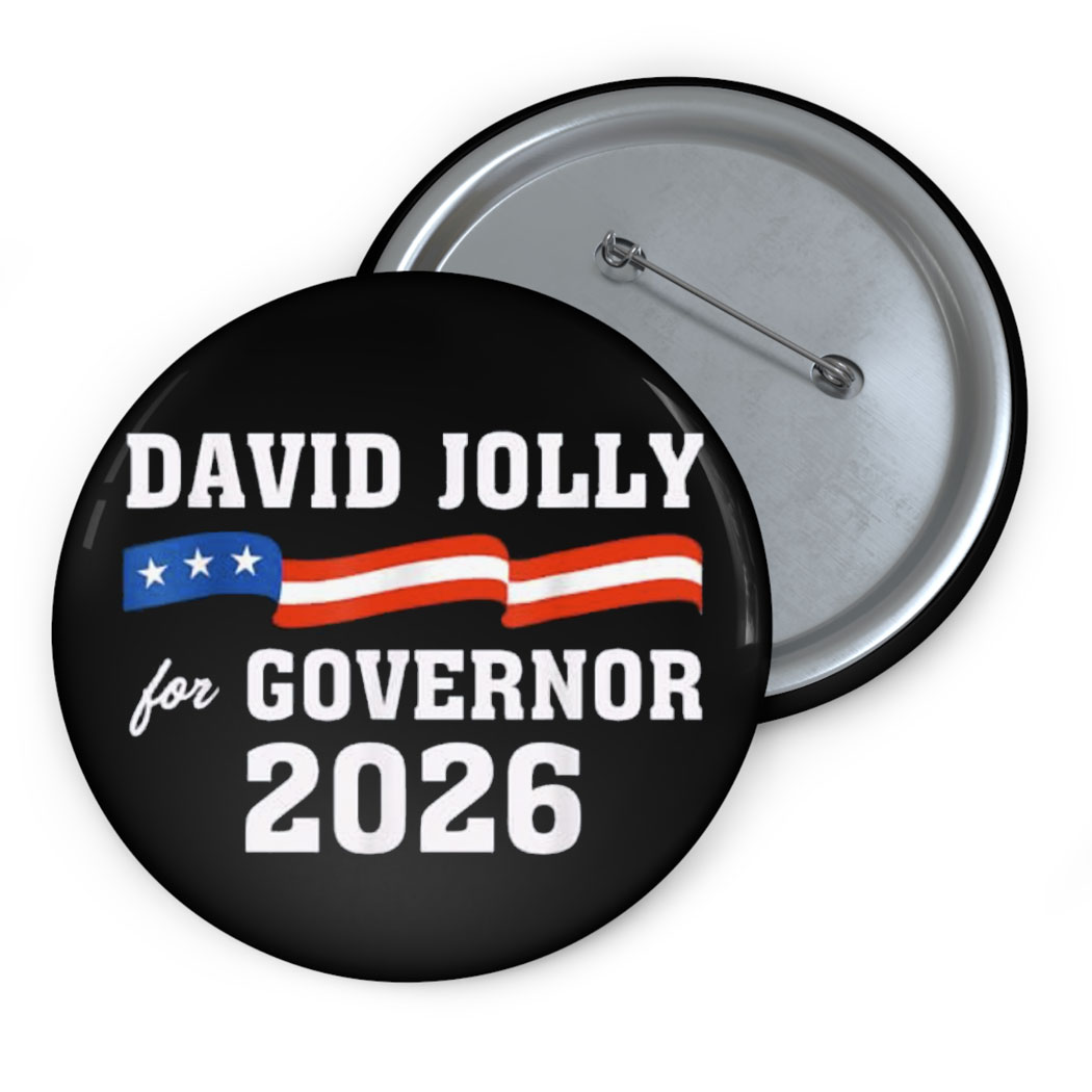 Vintage David Jolly for Governor Florida 2026 Button