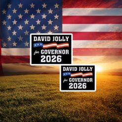 Vintage David Jolly for Governor of Florida 2026 Sticker