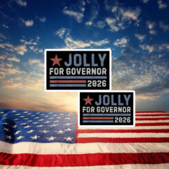 Vintage Jolly For Governor 2026 Sticker