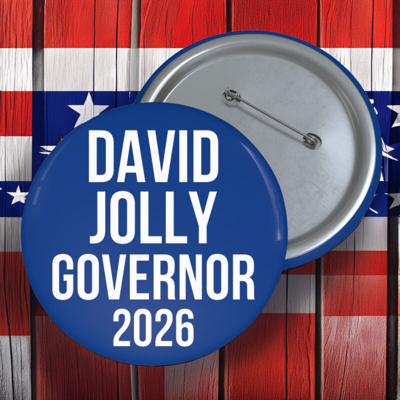 Vote David Jolly For Governor 2026 Elections Button